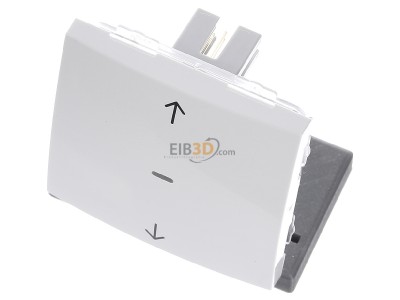 Ansicht oben vorne Berker 85245289 KNX-Funk Jalousie-Taste polarwei� gl�nzend 