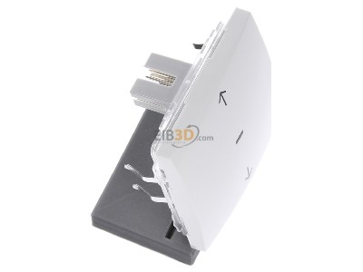 Ansicht oben links Berker 85245289 KNX-Funk Jalousie-Taste polarwei� gl�nzend 