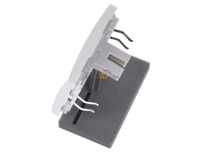 Ansicht oben rechts Berker 85245289 KNX-Funk Jalousie-Taste polarwei� gl�nzend 