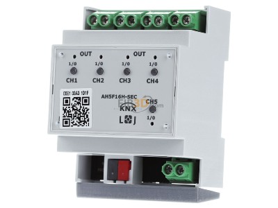 Front view Lingg & Janke AH5F16H-E EIB, KNX switching actuator, 
