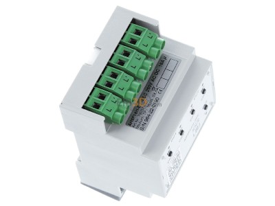 Ansicht oben links Lingg & Janke AH5F16H-E KNX Schaltaktor eco+ 5-fach 16A 4TE 