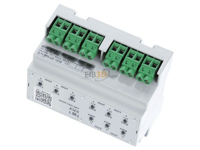 Ansicht oben vorne Lingg & Janke AH9F16H-E KNX Schaltaktor eco+ 9-fach 16A 6TE 