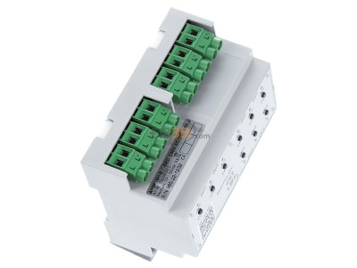 Ansicht oben links Lingg & Janke AH9F16H-E KNX Schaltaktor eco+ 9-fach 16A 6TE 