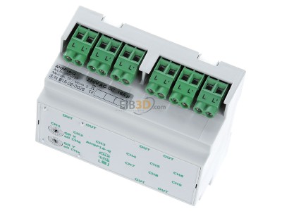 View up front Lingg & Janke AH9F16-Q EIB, KNX switching actuator, 
