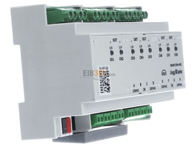 Ansicht links Lingg & Janke BEA8F24H-E KNX Binr Ein/Ausgang eco+ 8-fach 24V AC/DC 