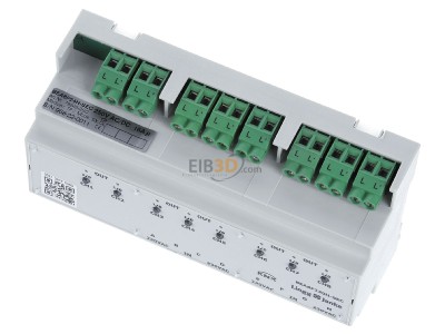 View up front Lingg & Janke BEA8F24H-E EIB, KNX combined I/O device, 
