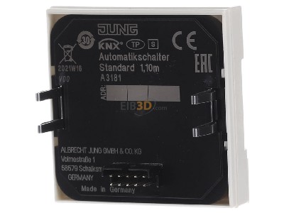 Back view Jung A 3181 EIB, KNX movement sensor, 
