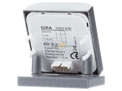 Back view Gira 2040600 EIB, KNX movement sensor, 
