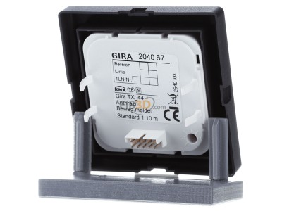 Ansicht hinten Gira 204067 KNX-Bewegungsmelder 1,10m anth 