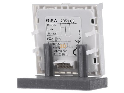 Back view Gira 205103 EIB, KNX movement sensor, 
