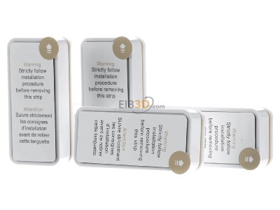 Back view Somfy 2401488 (VE5) Opening detector for intrusion detection 2401488 (quantity: 5)
