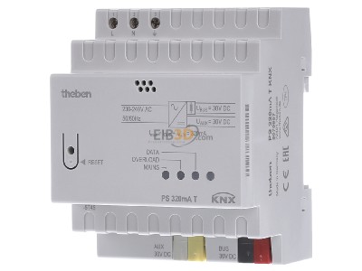 Front view Theben PS 320mA T KNX EIB, KNX power supply, 
