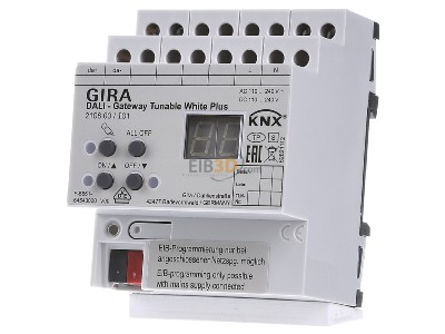 Front view Gira 210800 Control module bus system 

