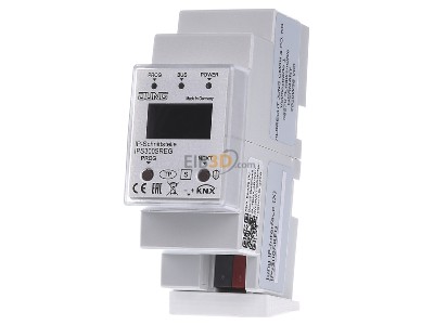 Front view Jung IPS 300 S REG Ethernet interface for bus system 
