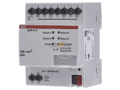 Front view ABB AA/S 4.1.2 Analogue actuator for home automation 

