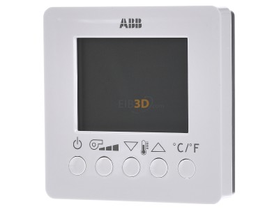 Frontansicht ABB 6138/11-84-500 Raumtemperaturregler AP Fan Coil m.Display 