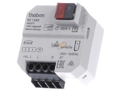 Frontansicht Theben DU 1 KNX KNX UP-Dimmaktor 1 Kanal 