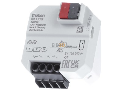 Frontansicht Theben SU 1 KNX KNX UP-Schaltaktor 1 Kanal 