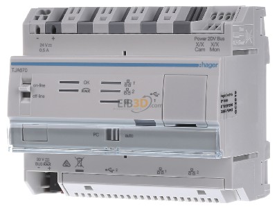 Frontansicht Hager TJA670 domovea basic mit easy und IoT 