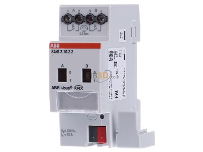 Front view ABB SA/S2.10.2.2 Switch actuator for home automation 
