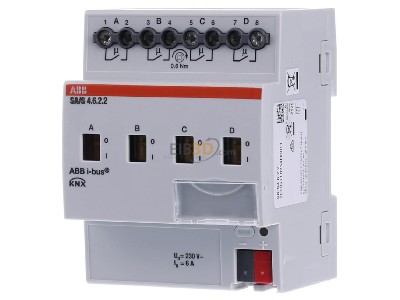 Front view ABB SA/S4.6.2.2 Switch actuator for home automation 
