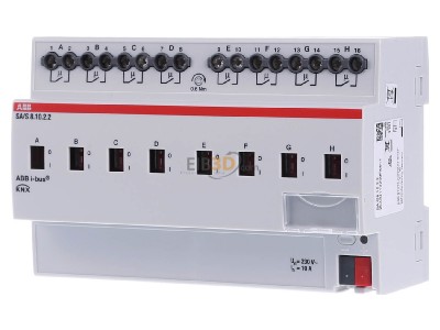 Front view ABB SA/S8.10.2.2 Switch actuator for home automation 
