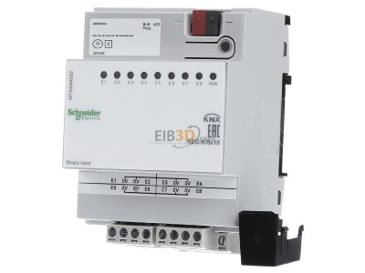Front view Schneider Electric MTN644592 Binary input for KNX home automation 8-ch 

