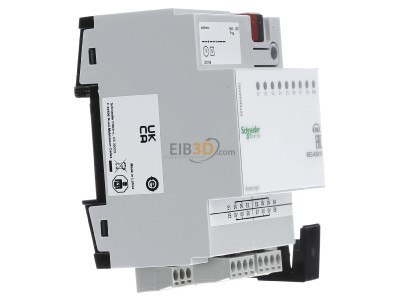 Ansicht links Schneider Electric MTN644592 KNX Binreingang REG-K/8x10,lichtgrau 