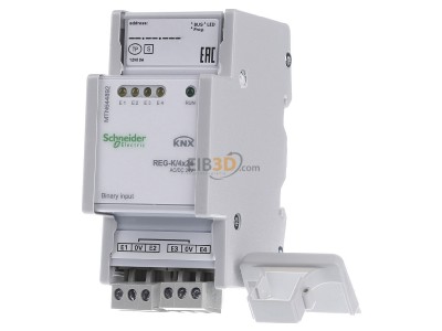 Front view Schneider Electric MTN644892 Binary input for KNX home automation 4-ch 
