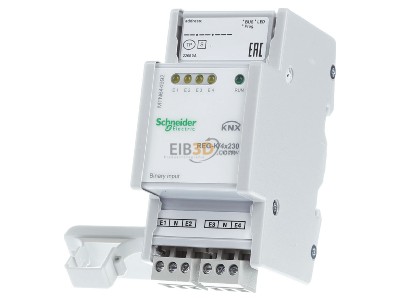 Front view Schneider Electric MTN644992 Binary input for KNX home automation 4-ch 
