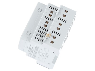 Ansicht oben rechts Schneider Electric MTN645094 KNX Fan Coil Aktor REG-K lichtgrau 