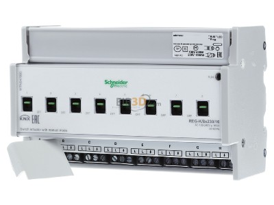 Frontansicht Schneider Electric MTN647893 Schaltaktor REG-K/8x230/16 