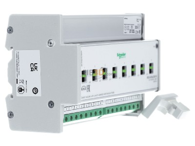 Ansicht links Schneider Electric MTN647895 KNX Schaltaktor REG-K/8x230/16 