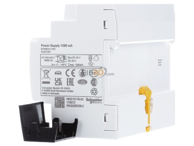 View on the right Schneider Electric MTN6513-1201 Power supply for KNX home automation 1280mA 
