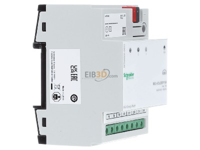View on the left Schneider Electric MTN6600-0603 Energy meter for bus system 
