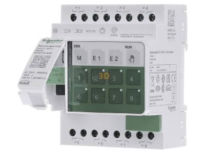 Front view Schneider Electric MTN6705-0008 Sunblind actuator for KNX bus system 8-ch 
