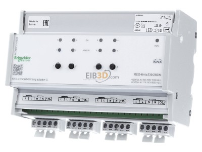 Frontansicht Schneider Electric MTN6710-0004 KNX Universal-Dimmaktor LL REG-K/4x230/250 W 