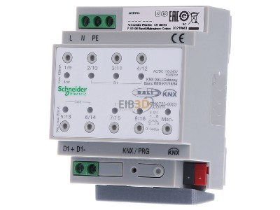 Frontansicht Schneider Electric MTN6725-0003 KNX DALI-Gateway Basic REG-K/1/16/64 1Kanal 