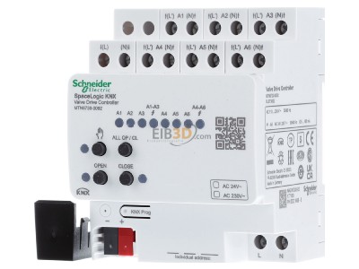 Front view Schneider Electric MTN6730-0002 Heating actuator for KNX home automation 
