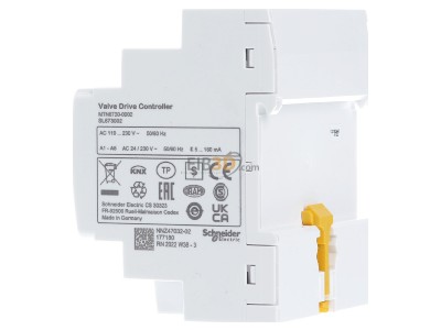 View on the right Schneider Electric MTN6730-0002 Heating actuator for KNX home automation 
