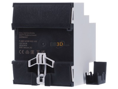 Back view Gira 202500 Dimming actuator KNX bus system 225W 
