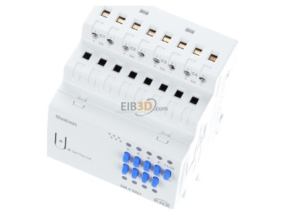 View up front Theben DM 4 DALI KNX Light system interface for bus system 
