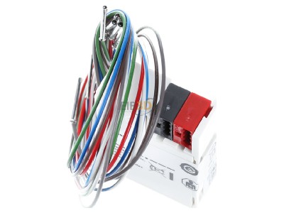 Top rear view Schneider Electric MTN670804 KNX Button interface 4-way plus polar white 
