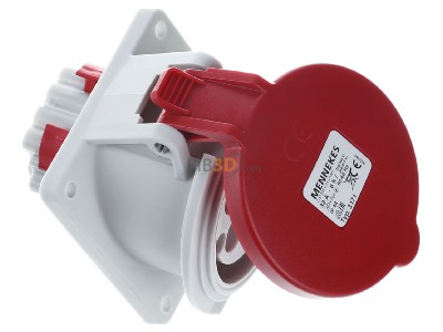 Ansicht oben links Mennekes 3171 Anbaudose TwinContact 32A,5p,6h,400V,IP44 