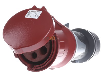 Front view Mennekes 14112 CEE coupling 63A 5p 6h 
