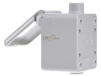 Ansicht rechts Walther 10007 MONDO Schuko-Dose AP 16A 230V 2P+E IP44 