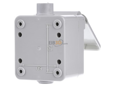 Ansicht hinten Walther 10007 MONDO Schuko-Dose AP 16A 230V 2P+E IP44 