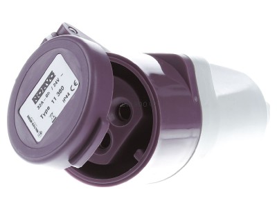 Front view Walther 11380 CEE coupling 32A 2p 0h 
