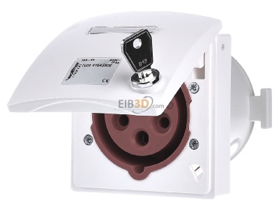 Frontansicht Walther Werke 416ASRW MONDO Wandsteckdose 16A 5P 400V 6h IP44 UP 
