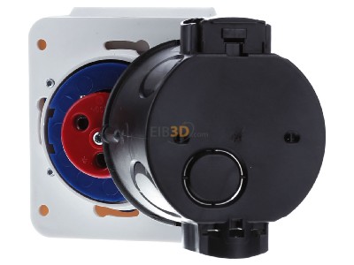 Ansicht hinten Walther 418306RW MONDO Wandsteckdose 16A 3P 230V 6h IP44 UP 